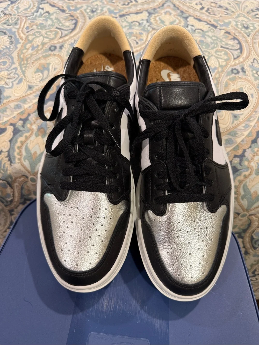 Nike Air Jordan Black & Silver Low-Top Women’s Sneakers